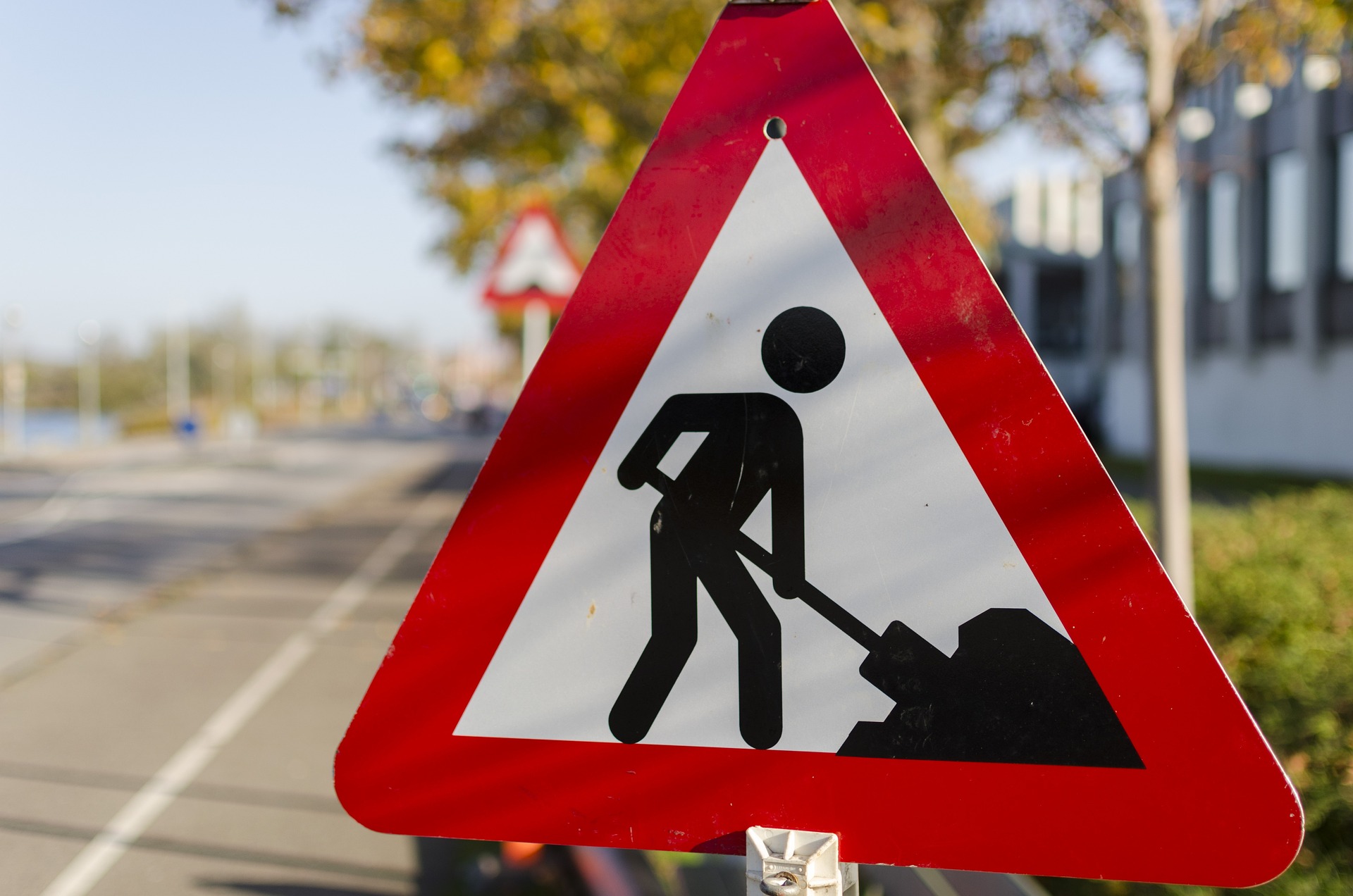 Road Work Sign